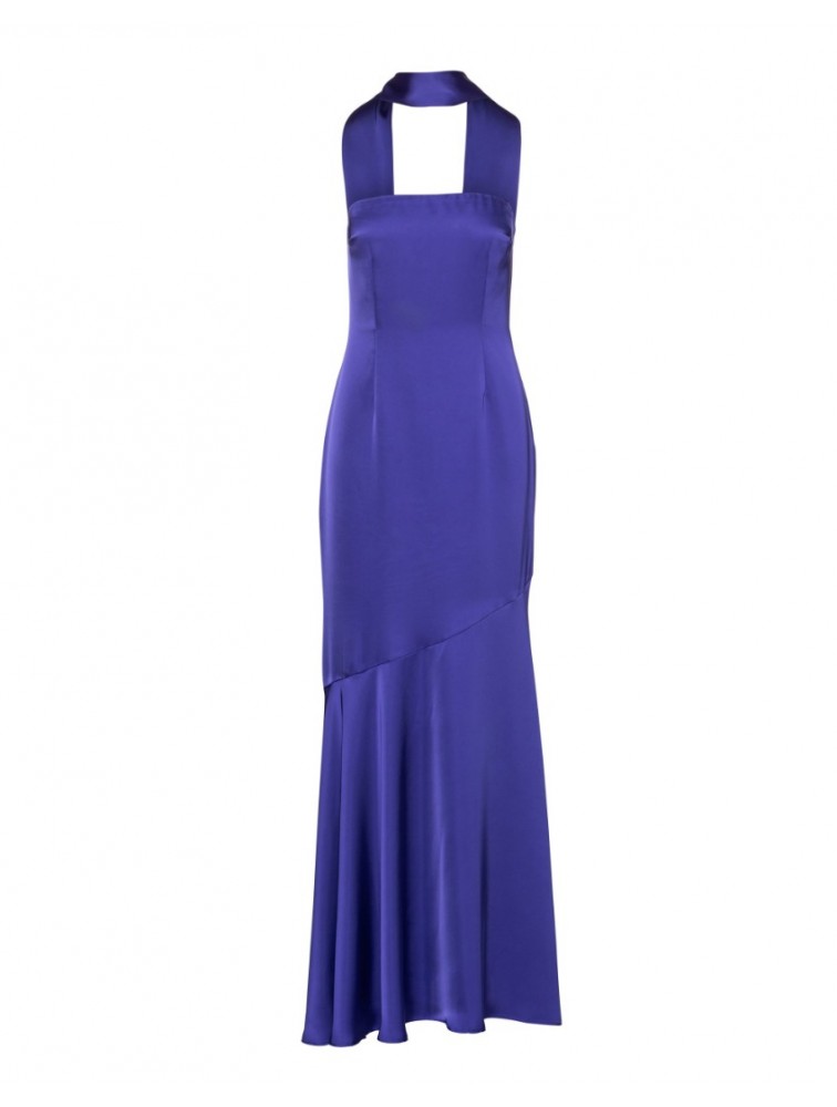 MIX AND MATCH Nepheli Dress Purplish Blue Μπλε Μάξι Φόρεμα